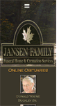 Mobile Screenshot of jansenfuneralhome.com